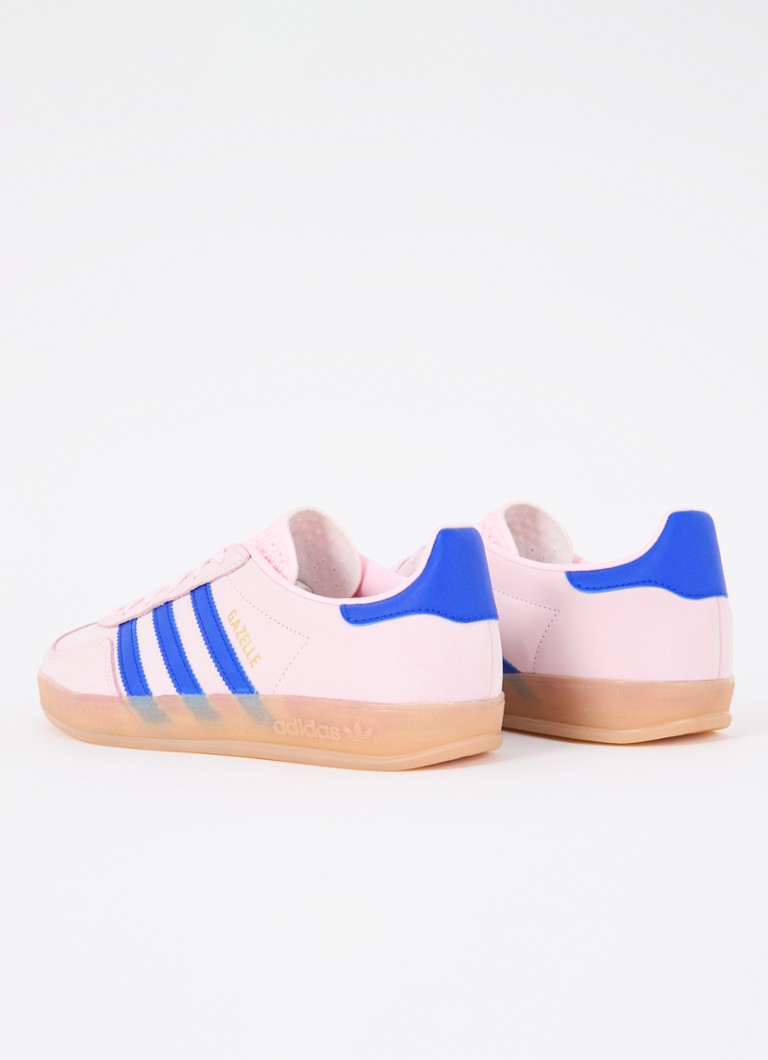Pantofi sport Adidas Gazelle din piele cu detalii din nubuc