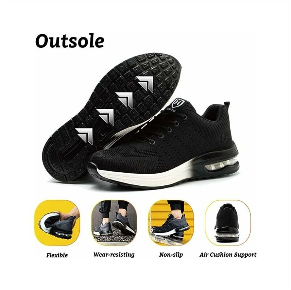AROMUJOY Sportschuhe für Herren und Damen, Arbeitsschuhe, Sicherheitsschuhe Sicherheitsschuh