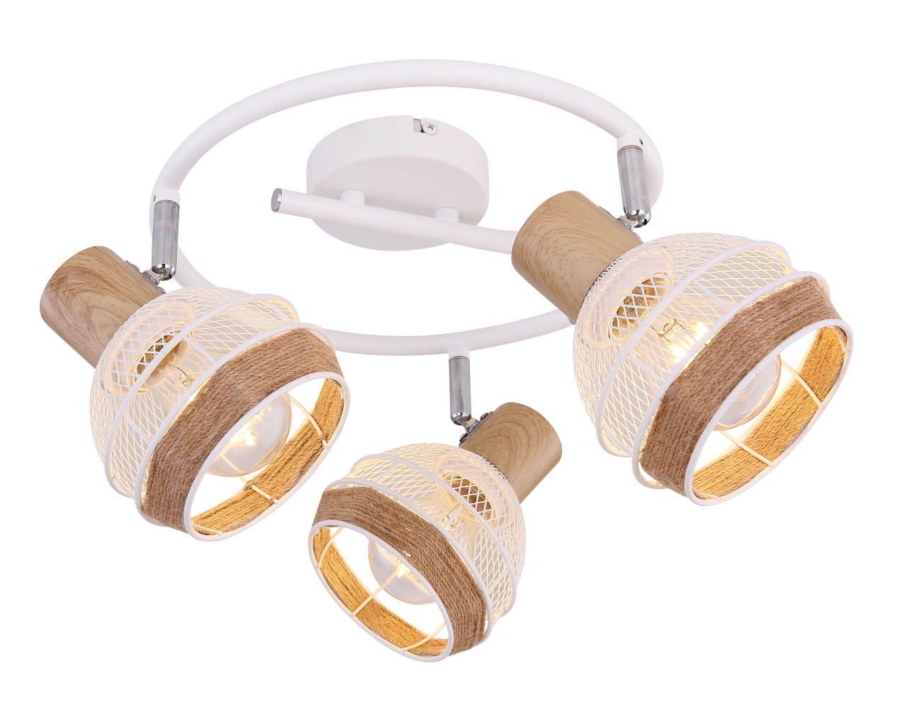 Globo Lighting - WIDY - Strahler Metall weiß, 3x E27
