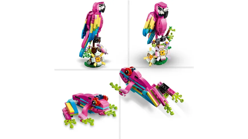 LEGO Creator 3in1 31144 Exotischer pinkfarbener Papagei