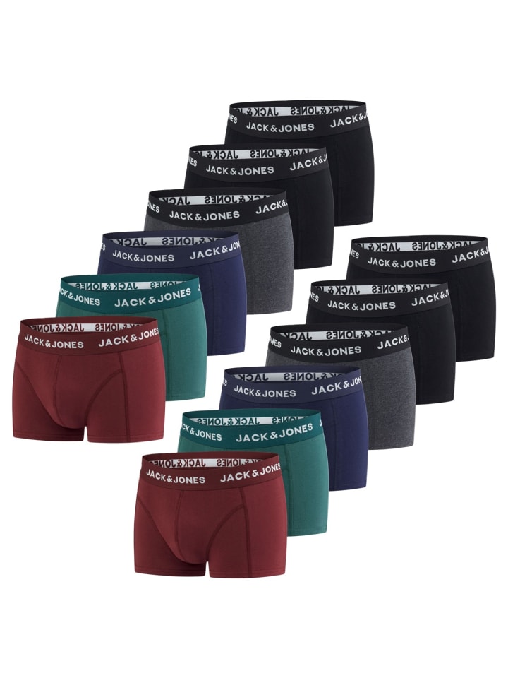 Jack & Jones Trunk 12er Pack Basic Trunks regular/straight in Mehrfarbig günstig kaufen