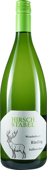 2023 Riesling halbtrocken 1,0 L - Weingut Hirsch-Stabel