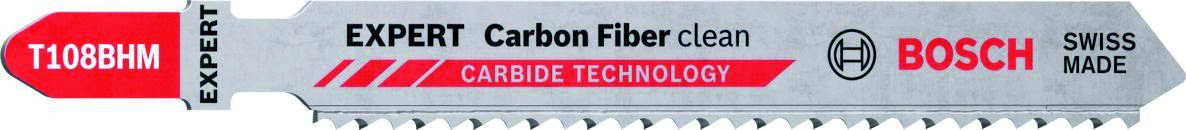Bosch Blue Zubehör 2608900565 Expert – Carbon Fiber Clean™ T 108 BHM Entgratungssägeblatt 3-teilig