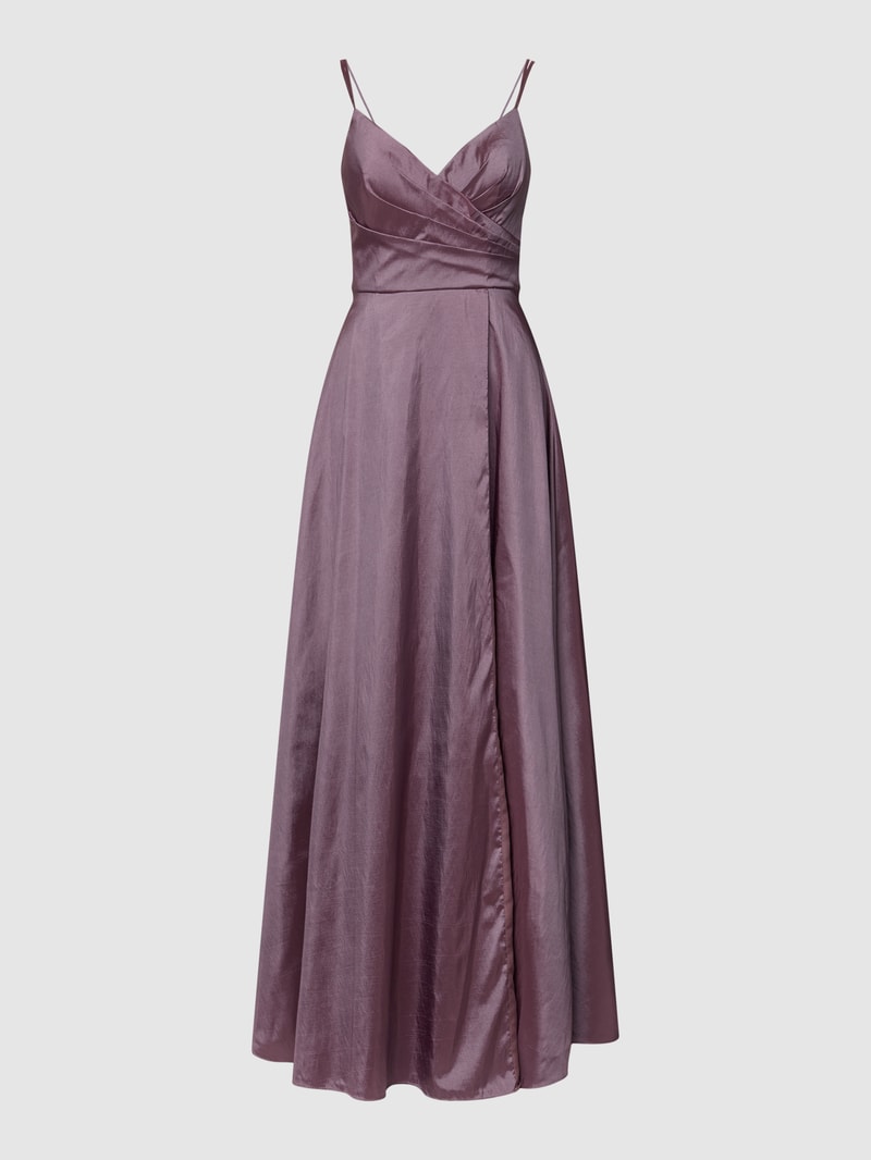 Abendkleid mit Herz-Ausschnitt in mauve
