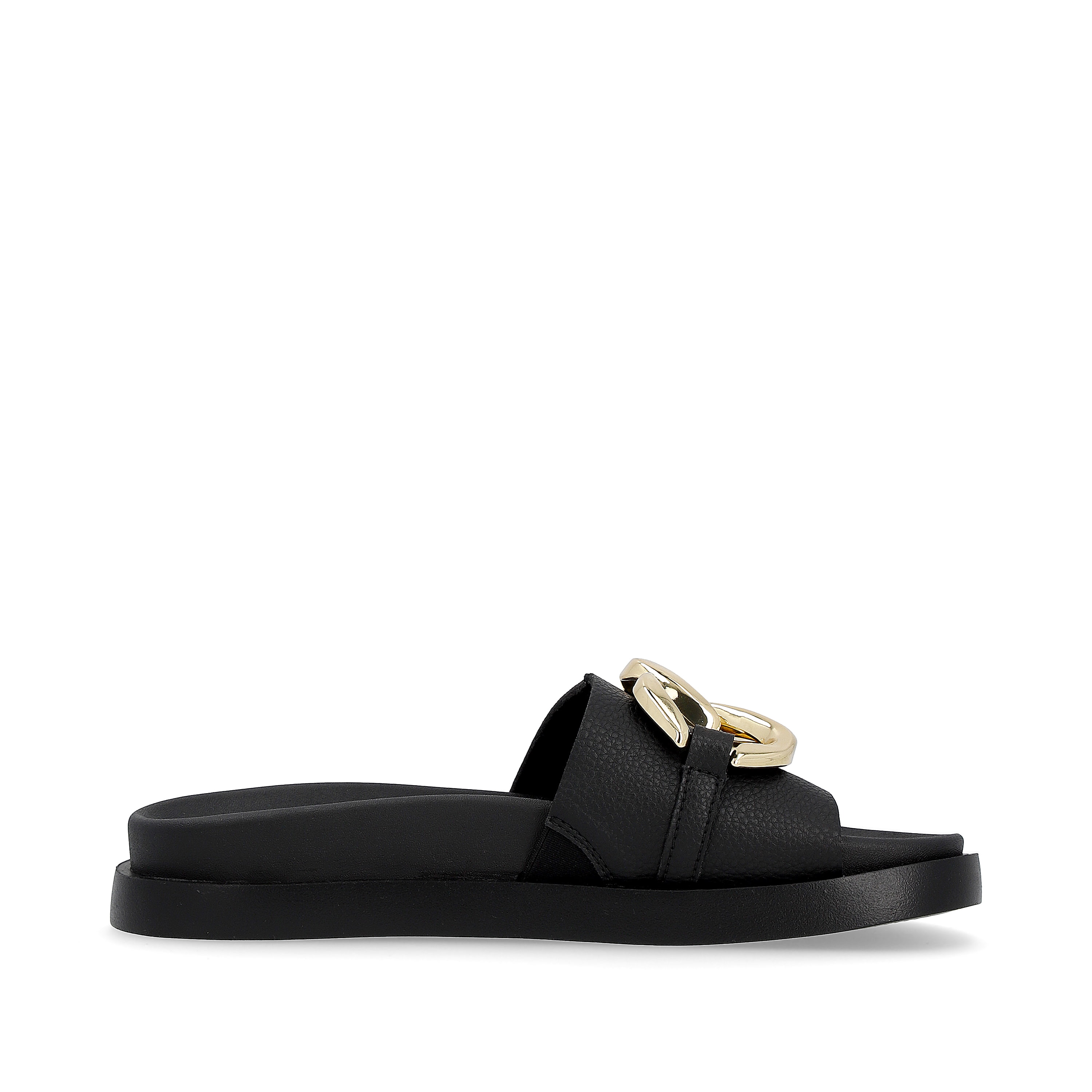 Rieker Damen Pantoletten noir