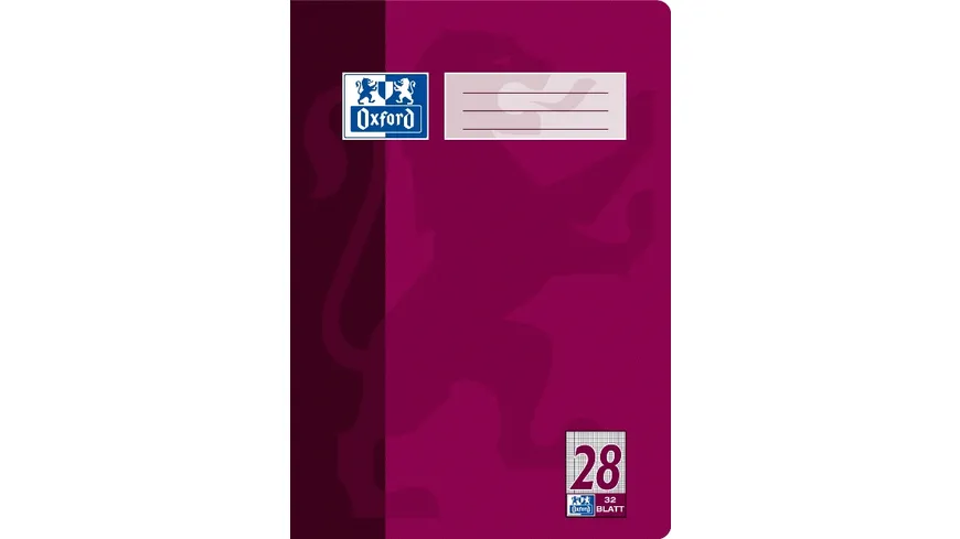 Oxford Heft A4 Lineatur 28 32 Blatt