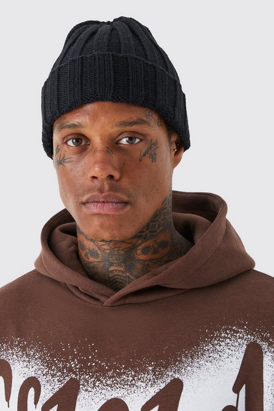 Gerippte Beanie