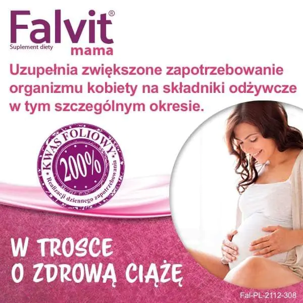 „Falvit Mama“, maisto papildas visam nėštumo ir žindymo laikotarpiui, tabletės