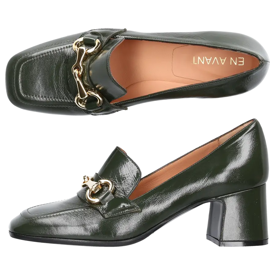 EN AVANT - Pumps Q306 Kalbsleder - oliv