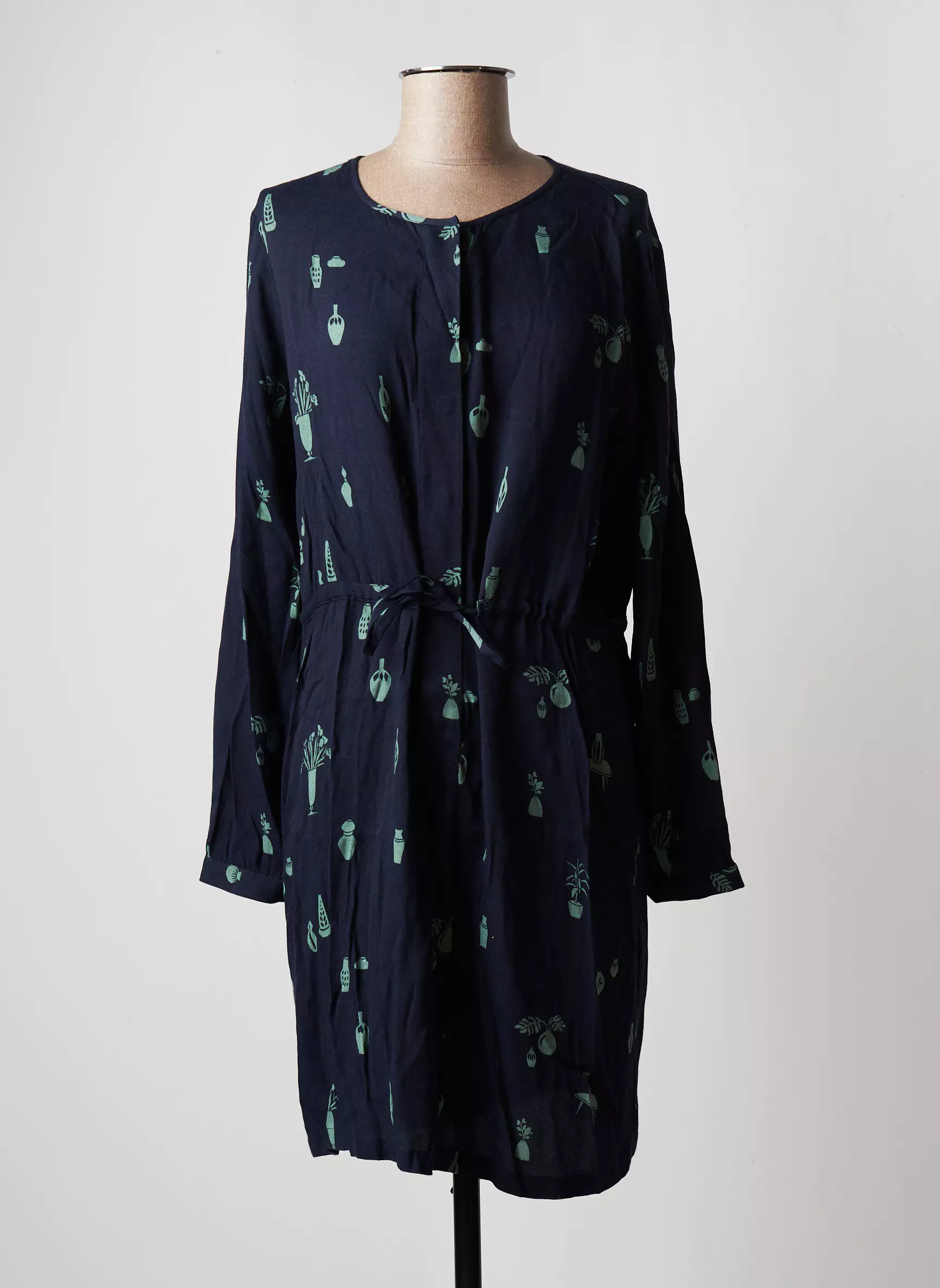 Nice Things Robes Mi Longues Femme couleur bleu