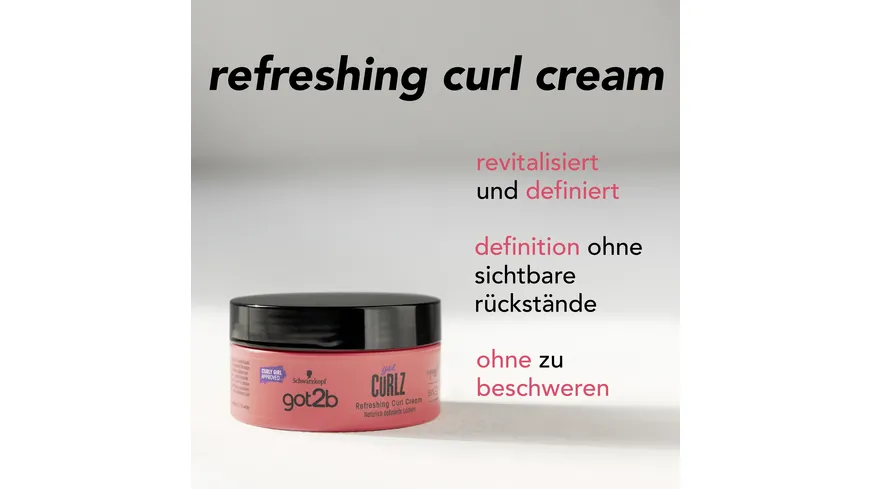 GOT2B Refreshing Curl Cream got Curlz 200 ml