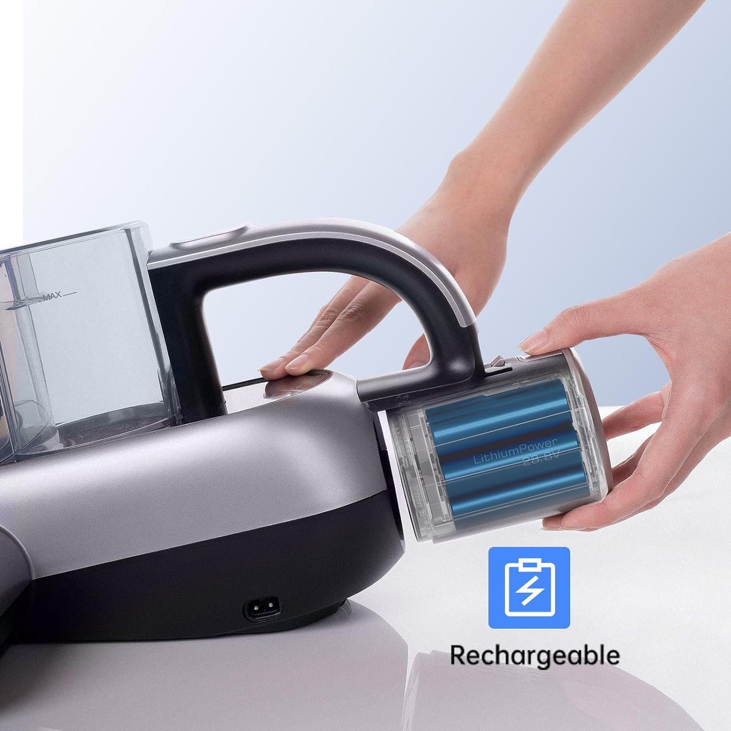 Jimmy Matratzenreinigungsgerät BD7 Pro, 250,00 W, Kabellos-Wiederaufladbar-mit UV-C-Licht & Ultraschall-Sterilisation