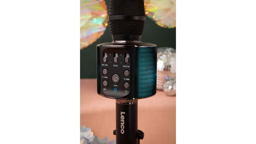 Lenco Karaoke-Mikrofon BMC-090BK - schwarz