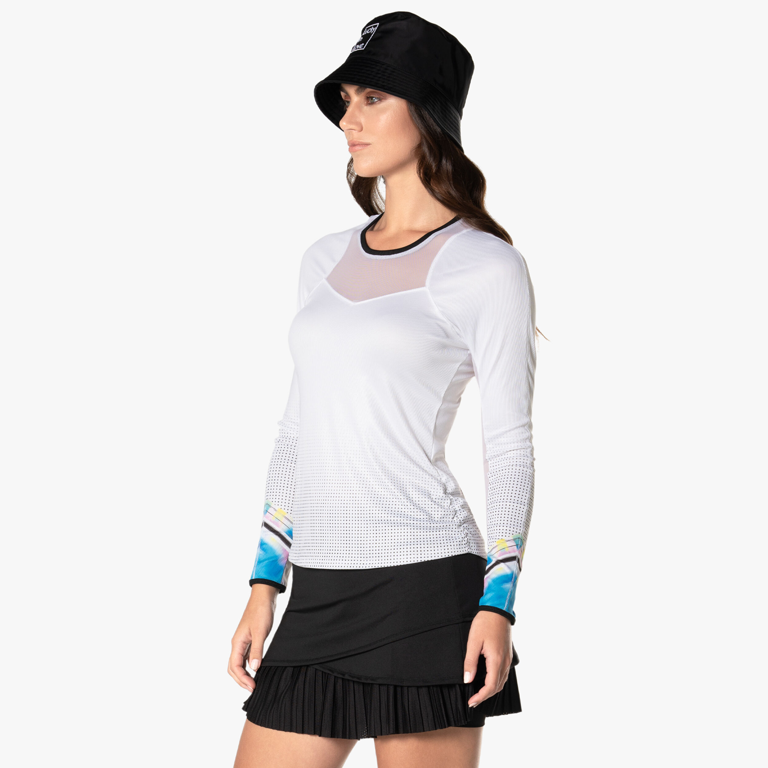 Off Tropic Longsleeve Damen - Weiß, Mehrfarbig