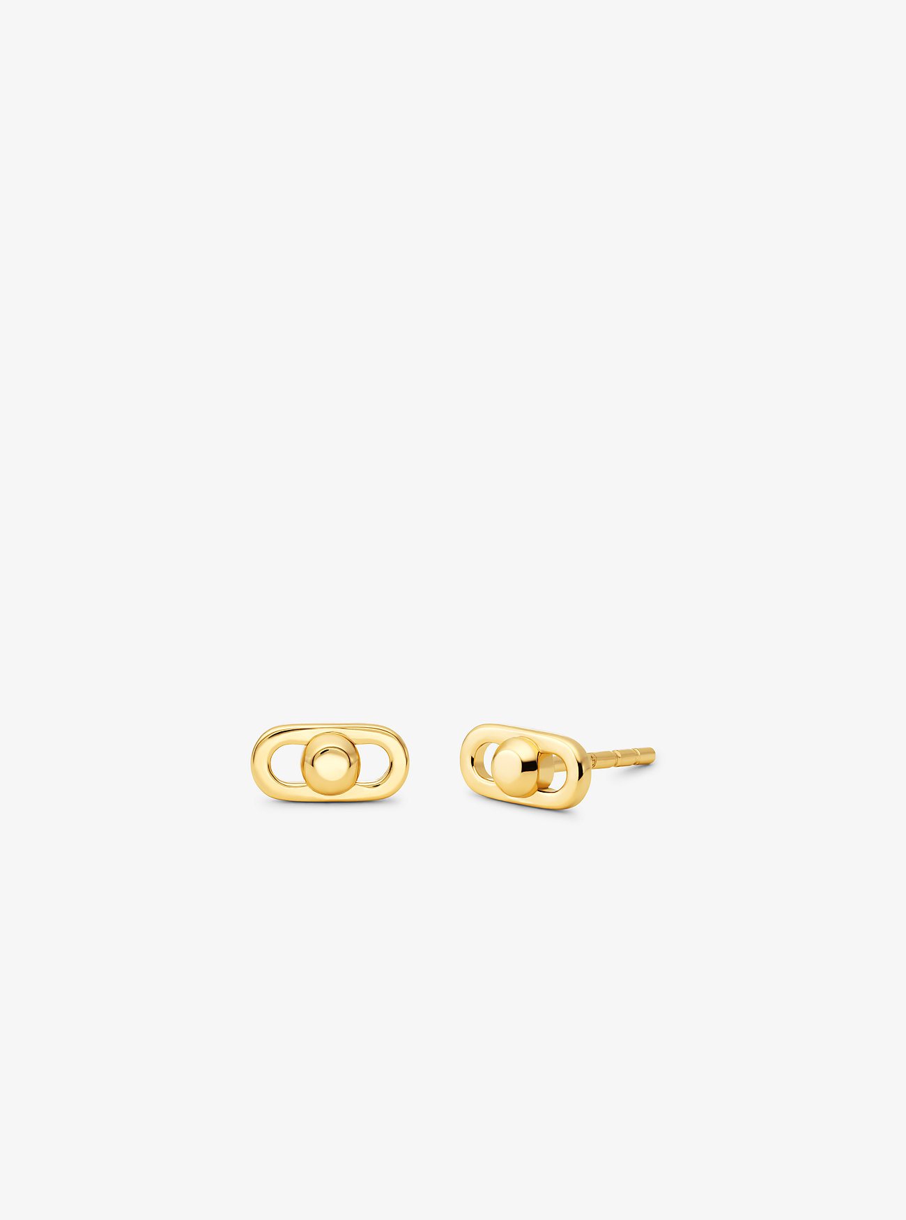 Orecchini Astor Link extra-piccoli in argento sterling placcato metallo prezioso - ORO