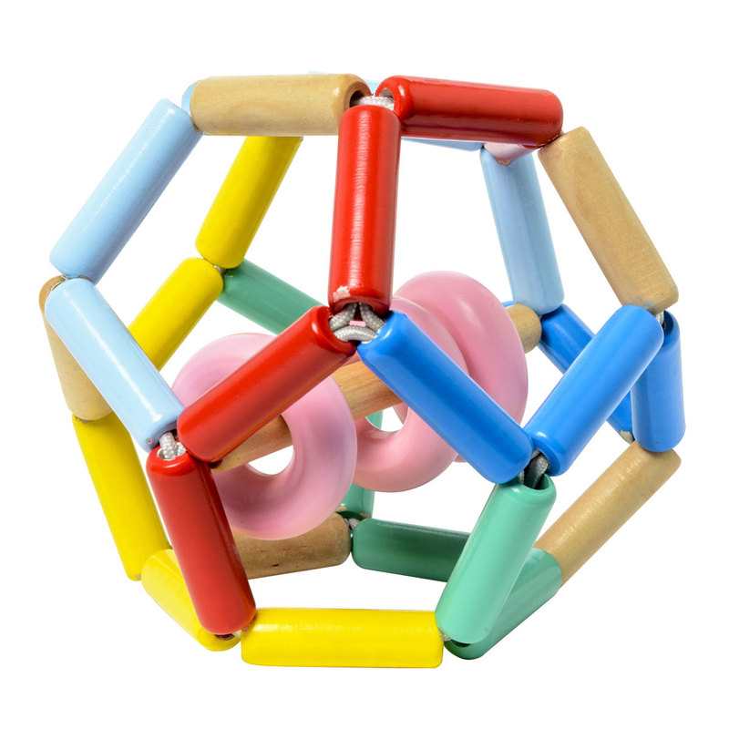 Hochet d'éveil souple en bois FSC