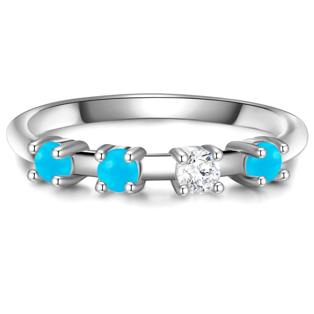 Glanzstücke München Bague en argent Argent sterling Oxyde de zirconium (CZ) en Argent Bague