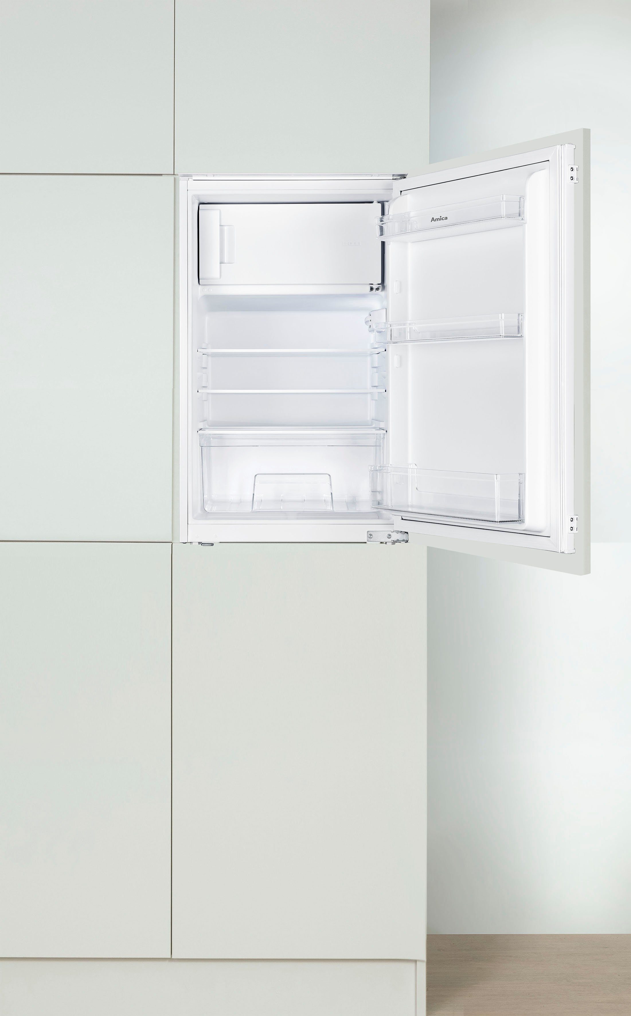 Amica Einbaukühlschrank EKS 16161, 88 cm hoch, 54 cm breit, 88 cm, integrierbar