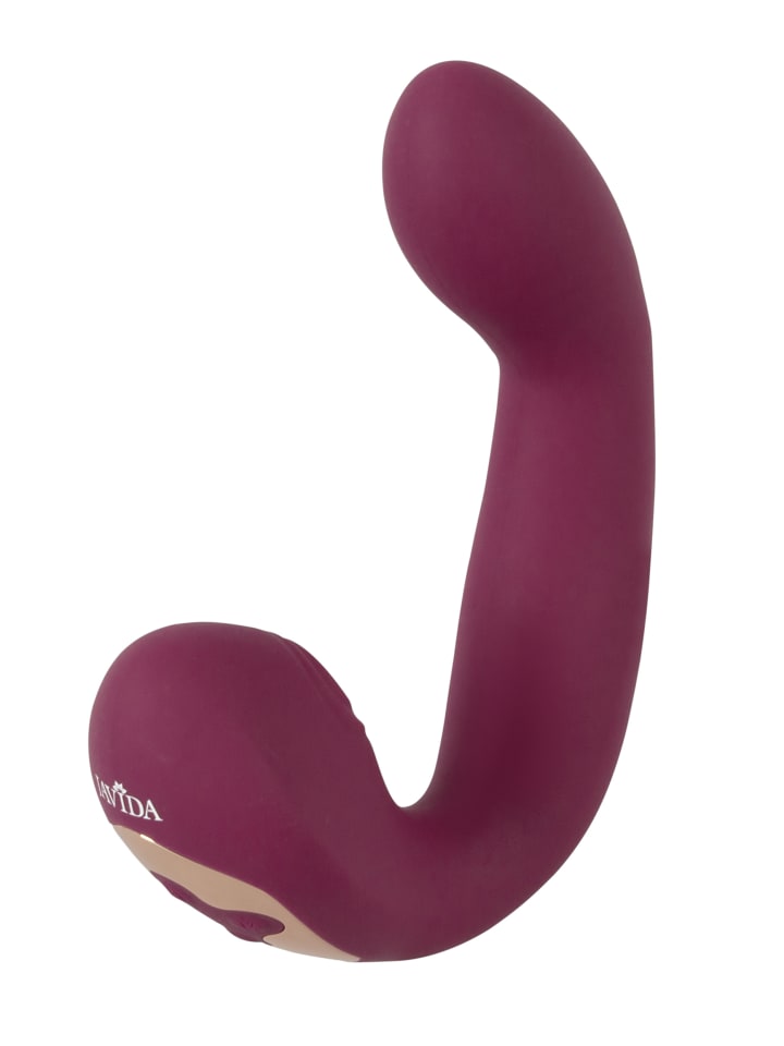 Javida Vibrator Thumping & Shaking Rabbit Vibrator in rot günstig kaufen 17 cm