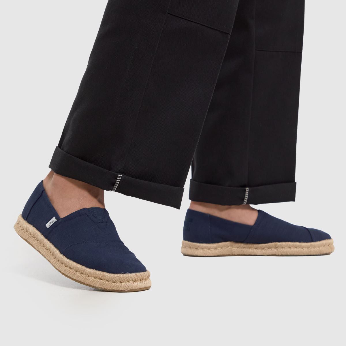 TOMS alpargata rope 2.0 cipő sötétkék színben