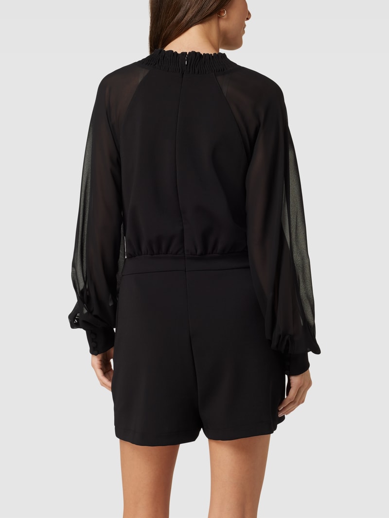 Jumpsuit mit Stehkragen Modell 'MYRNA' in schwarz