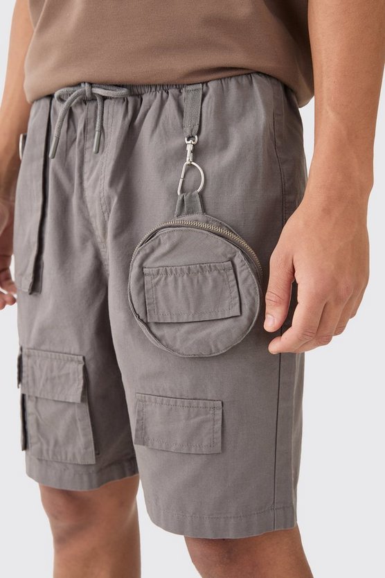 Shorts mit Cargo-Taschen und abnehmbaren Taschen
