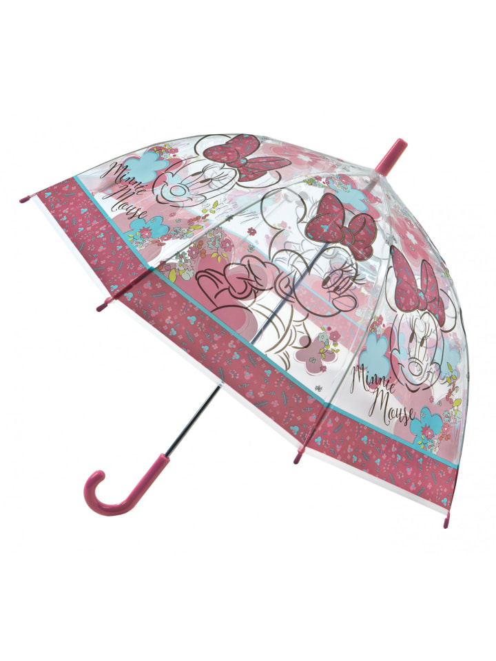 Disney Minnie Mouse Minnie Maus Kinder-Regenschirm Fröhlicher Regenbegleiter in Rosa günstig kaufen onesize