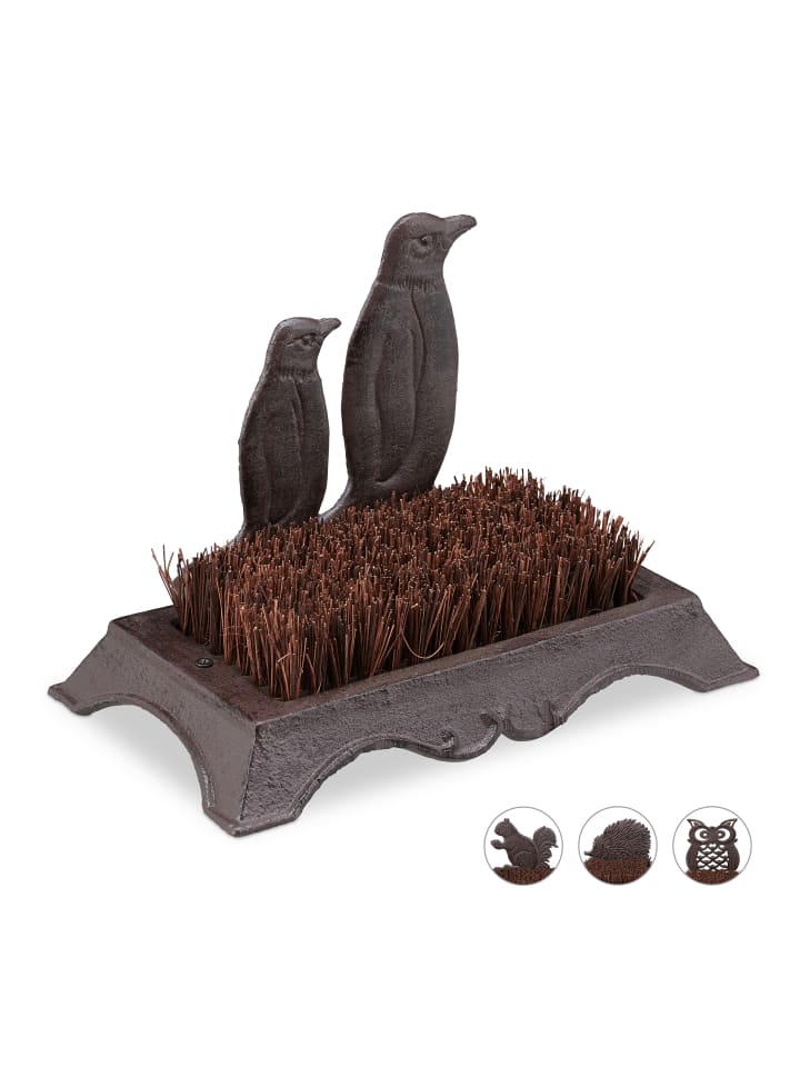 relaxdays Schuhbürste Pinguin in Braun günstig kaufen onesize