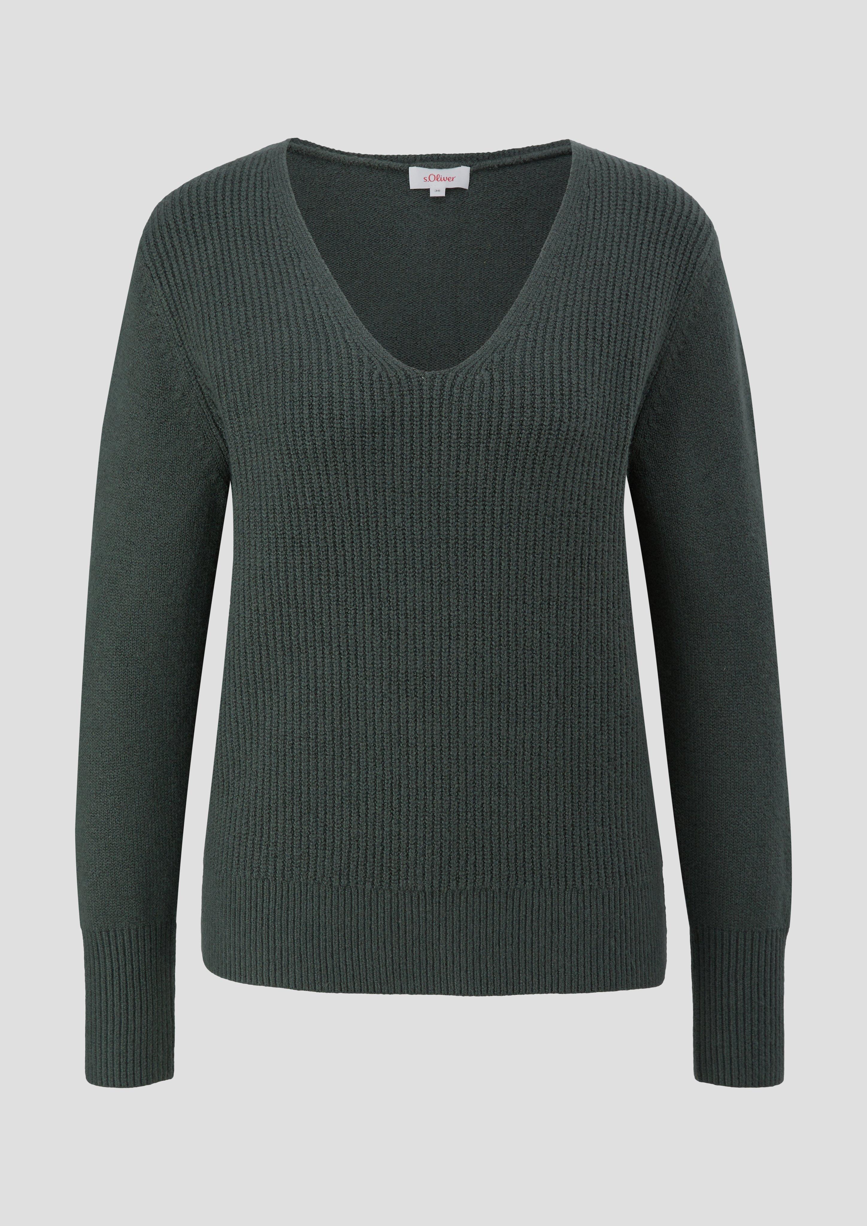 Strickpullover mit V-Ausschnitt  2134490-7909
