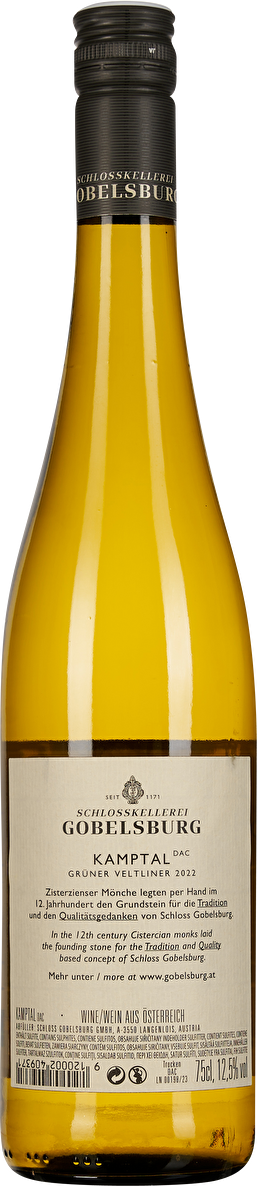 Schloss Gobelsburg Grüner Veltliner Kamptal 2022