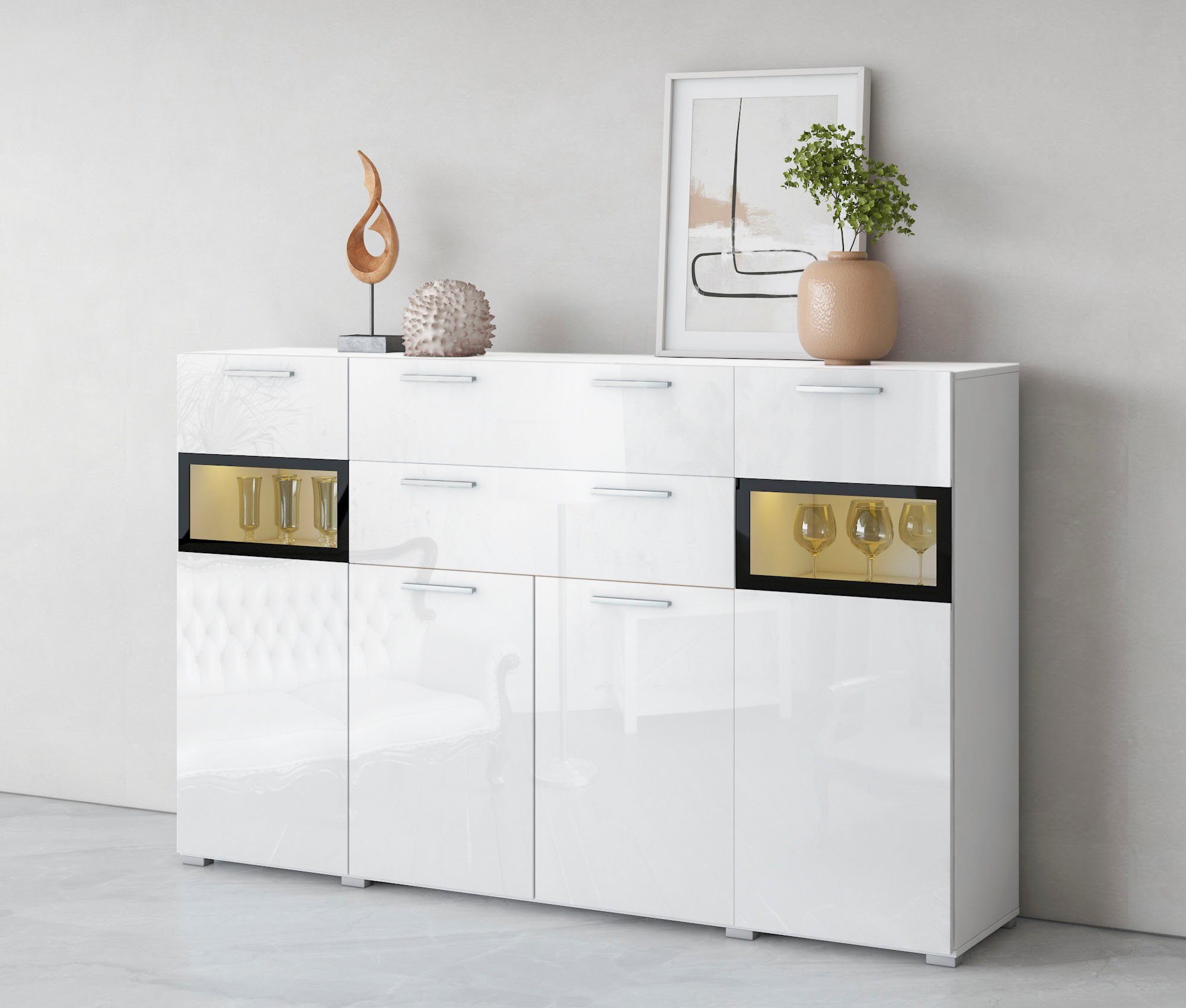 Helvetia Highboard Sarah, Breite 182 cm