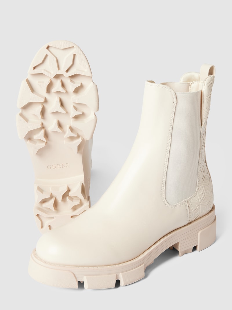 Chelsea Boots mit Label-Detail Modell 'MADLA' in beige