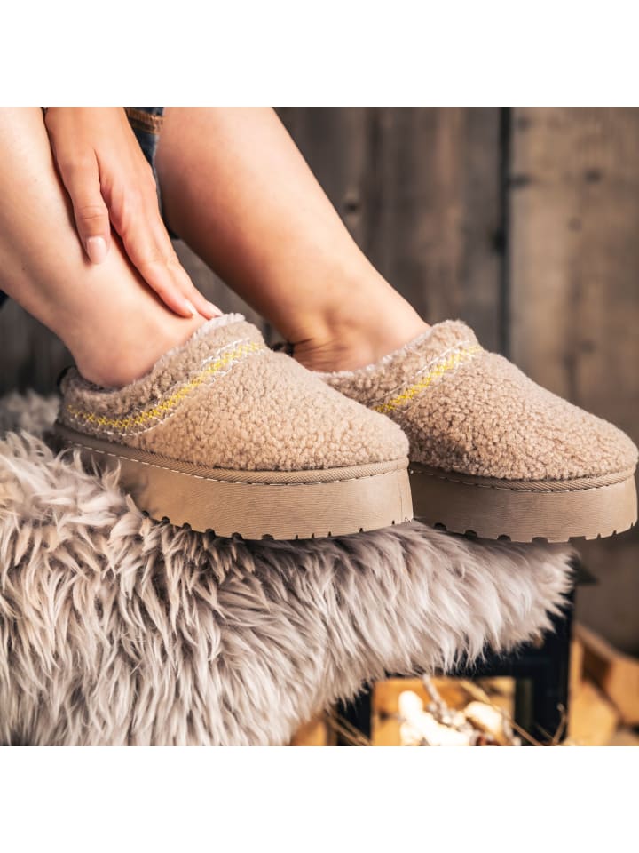 palado Hausschuhe & Pantoffeln in sand günstig kaufen 40