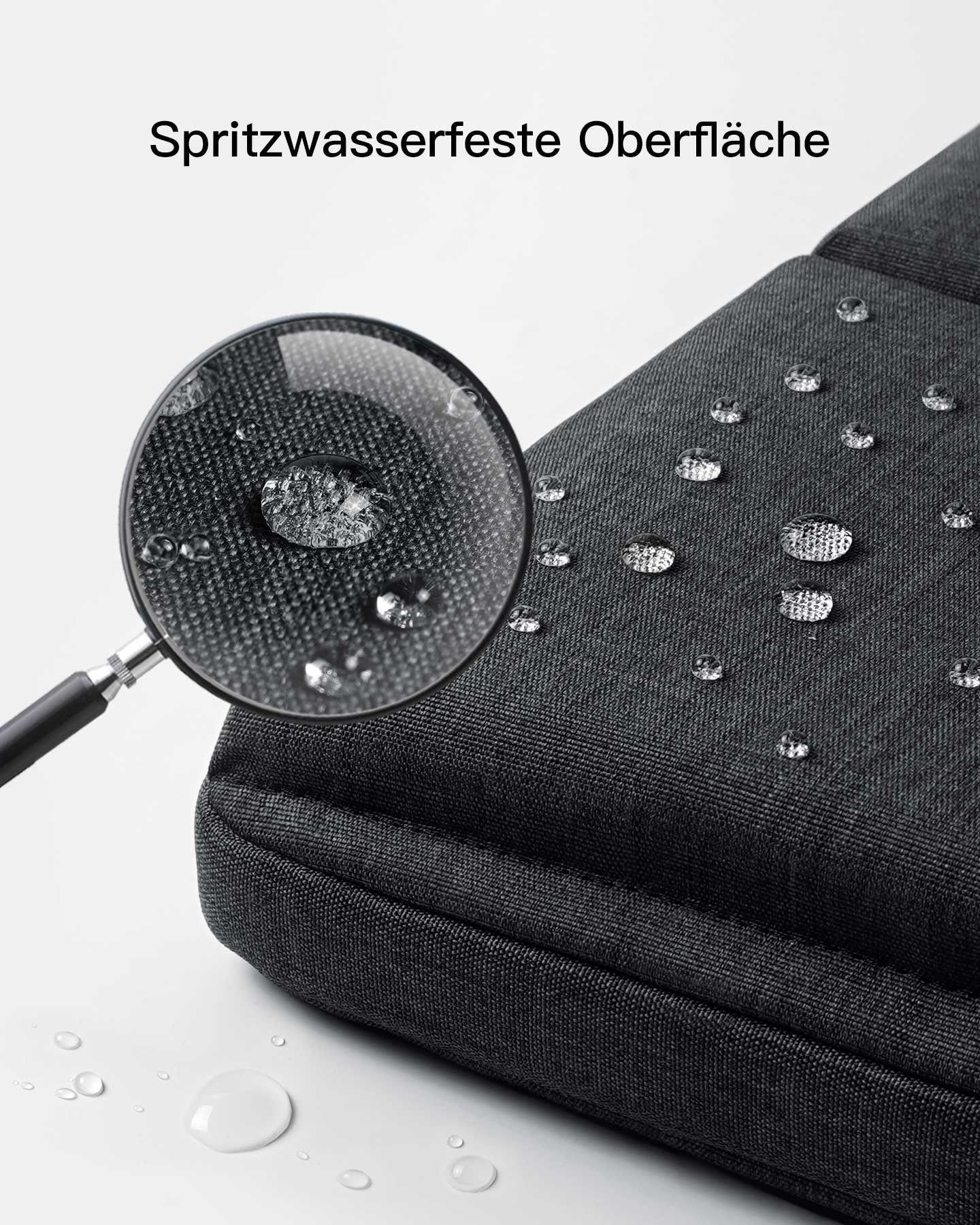 Inateck Laptop-Hülle Laptoptasche 15-15.6 Zoll 360° Schutz, Wasserdicht, mit abnehmbare und verstellbare Schultergurt
