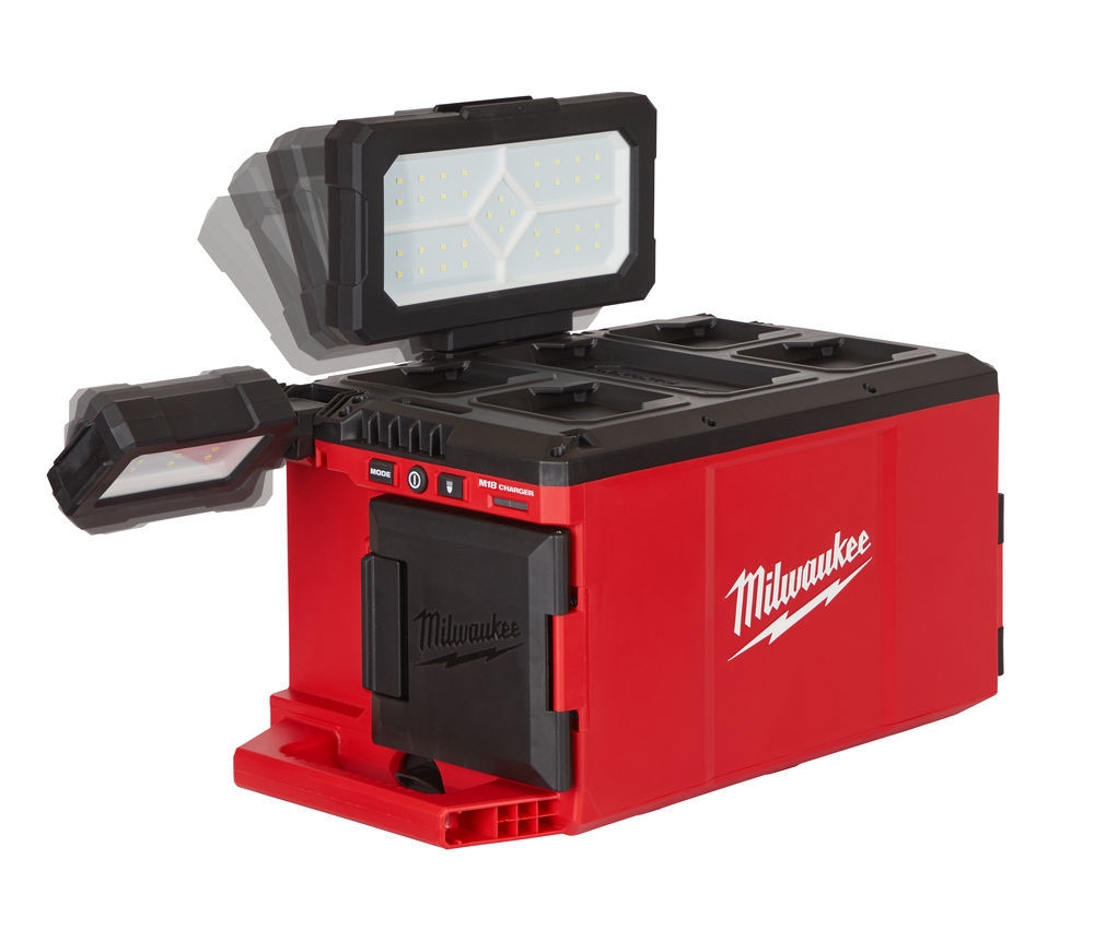 Milwaukee 4933478120 M18 POALC PackOut områdelampe/oplader 18V ekskl. batterier og oplader