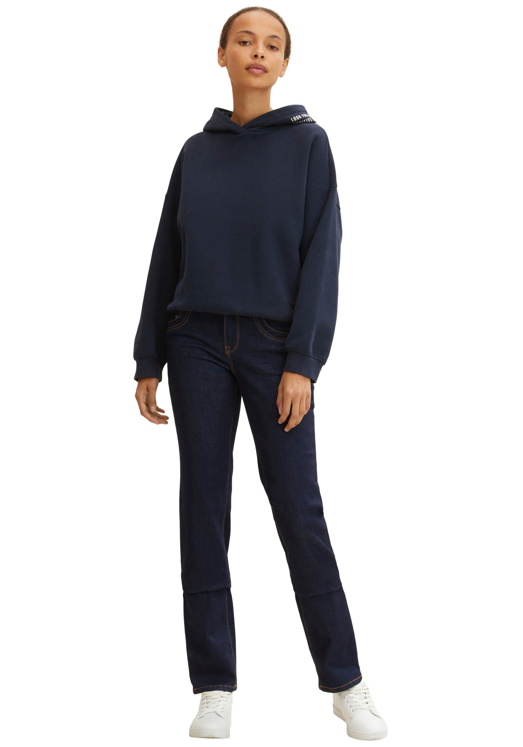 TOM TAILOR Gerade Jeans mit Kontrastnähten