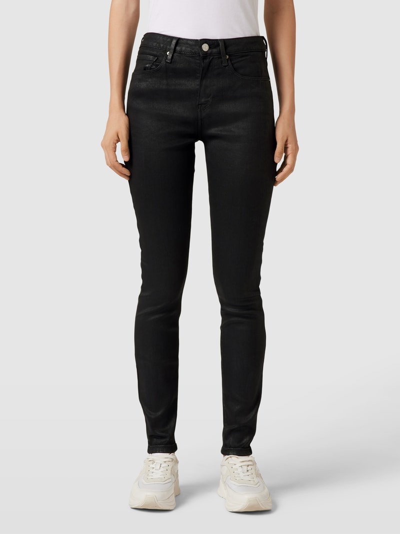 Skinny Fit Jeans mit Stretch-Anteil Modell 'FLEX COMO' in schwarz