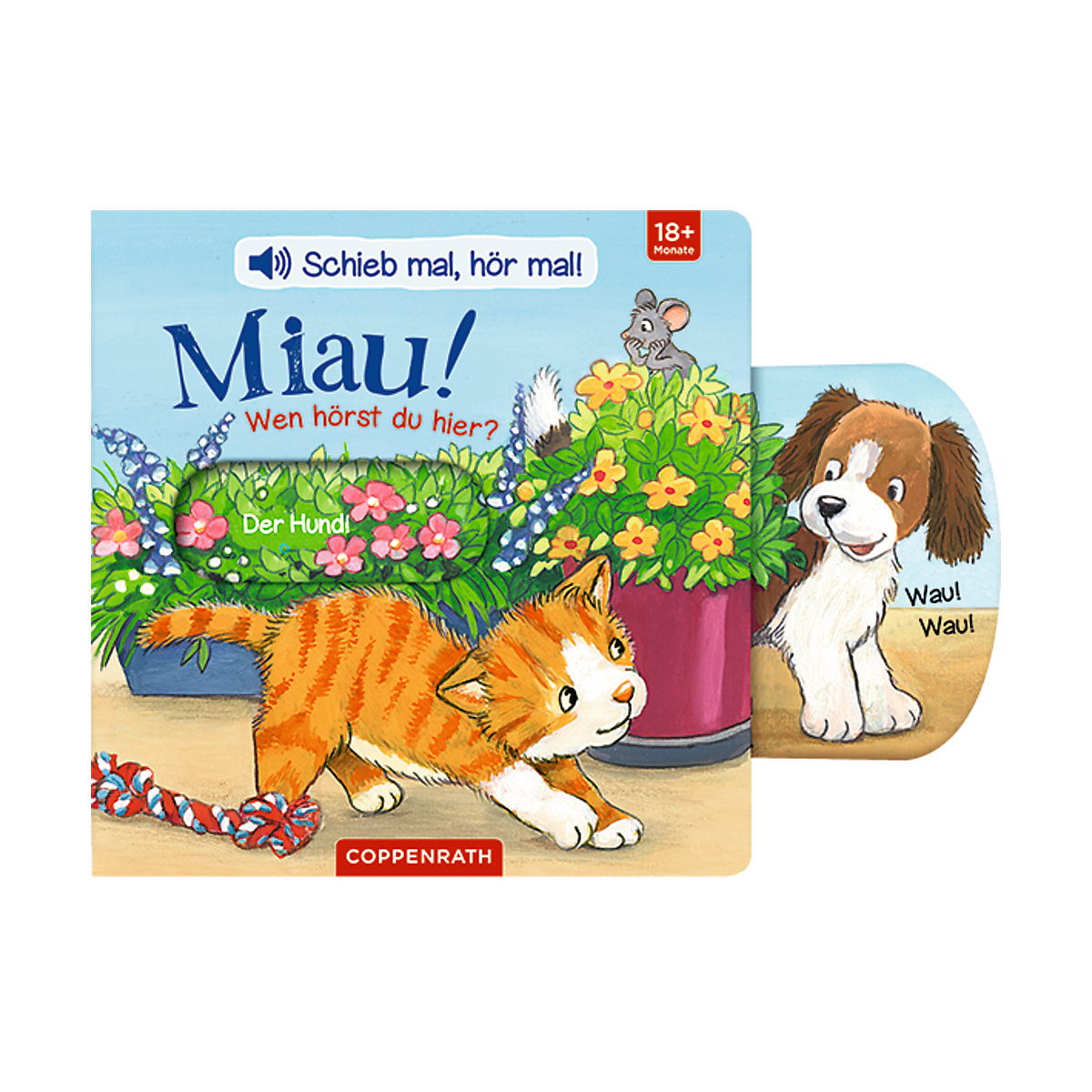 Schieb mal, hör mal!: Miau! Wen hörst du hier, mit Soundeffekten