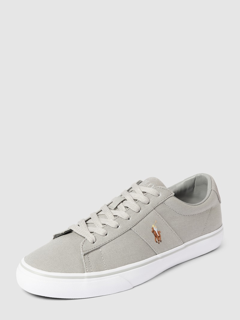 Sneaker mit Motiv-Stitching Modell 'SAYER' in hellgrau