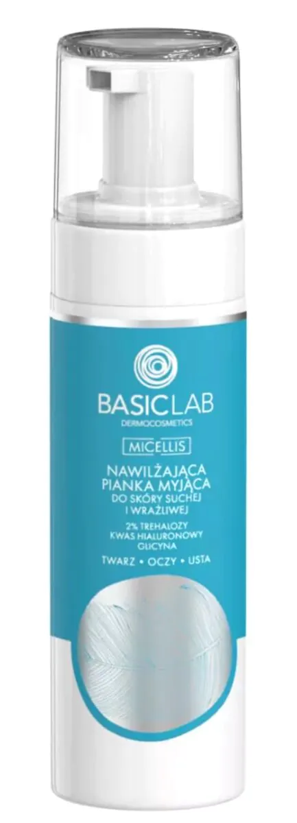 „BasicLab“ drėkinamosios valomosios putos sausai ir jautriai odai