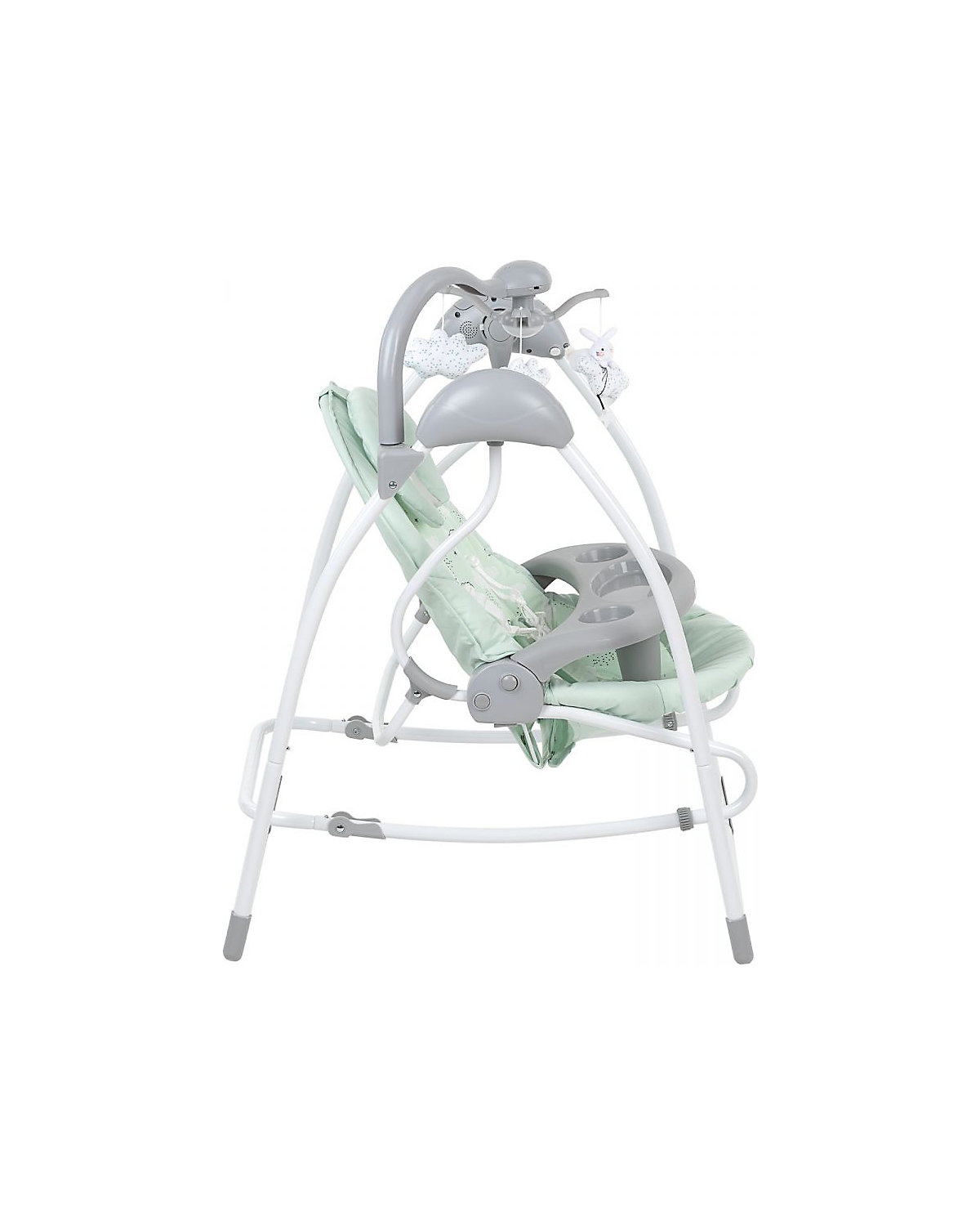 Babyschaukel Mia 2in1, Schaukelstuhl Musik verstellbare Rückenlehne Babywippen