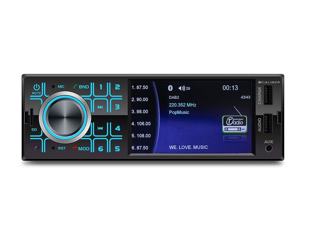 RMD404DAB-BT-Autoradio mit DAB + und Bluetooth - Schwarz
