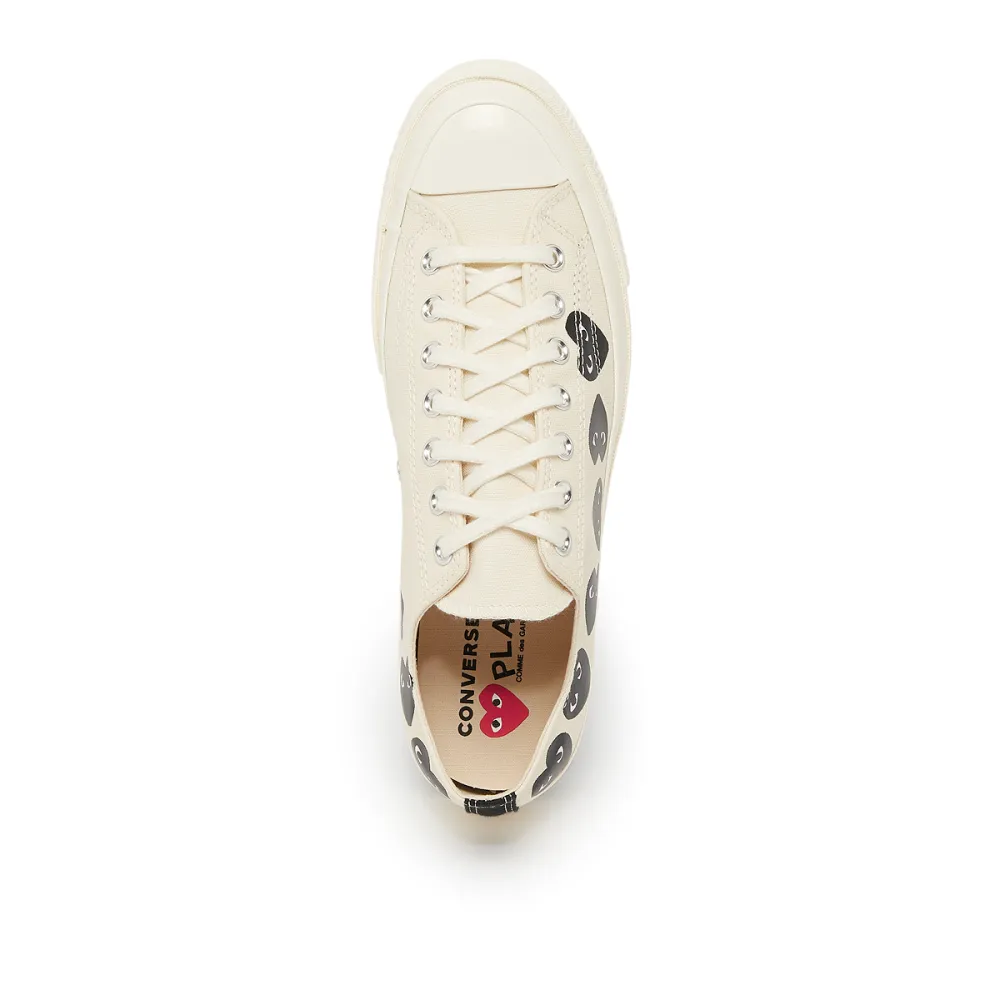 Comme des Garcons Play Multi Heart Chuck Taylor All Star 70 Low P1K126-MLK / weiss