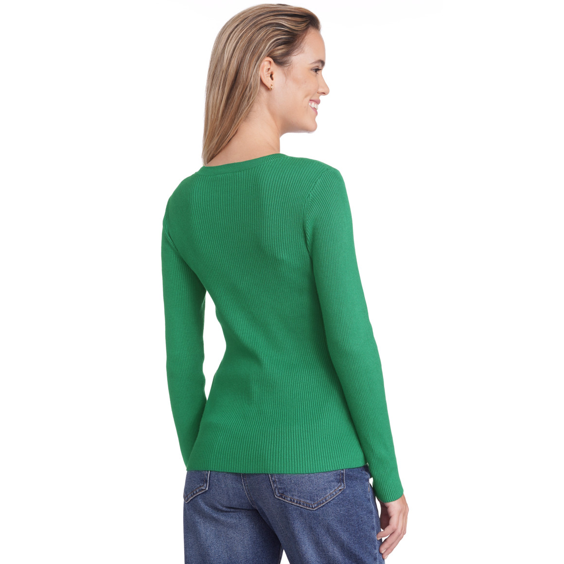 Damen Pullover aus Rippstrick