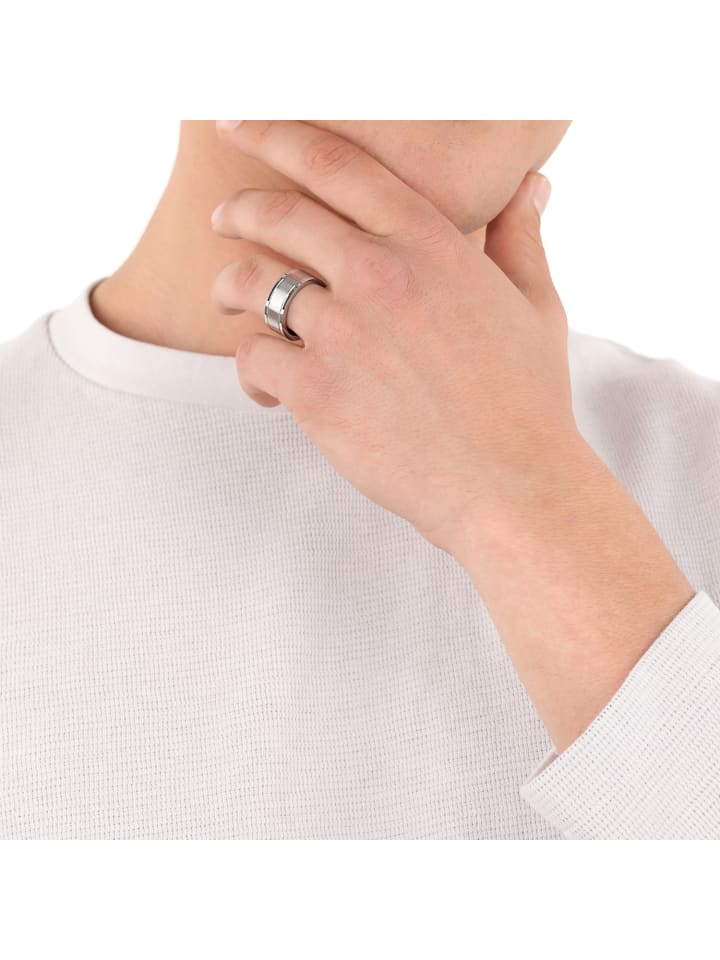 s.Oliver Ring Edelstahl in Silber günstig kaufen
