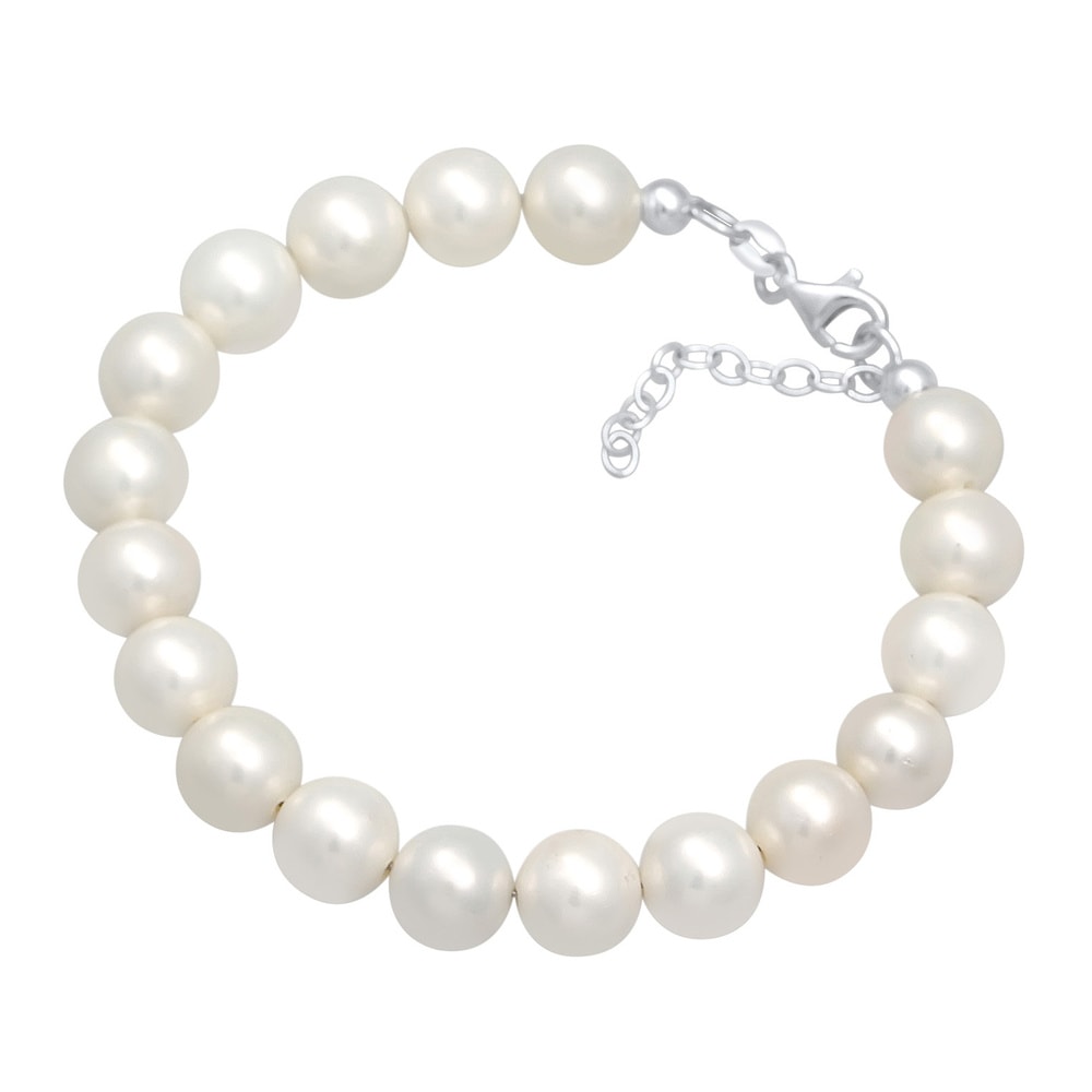 Nenalina Nenalina Bracelet Femmes Tendance Elégante avec perles de coquillage en argent st Bracelet