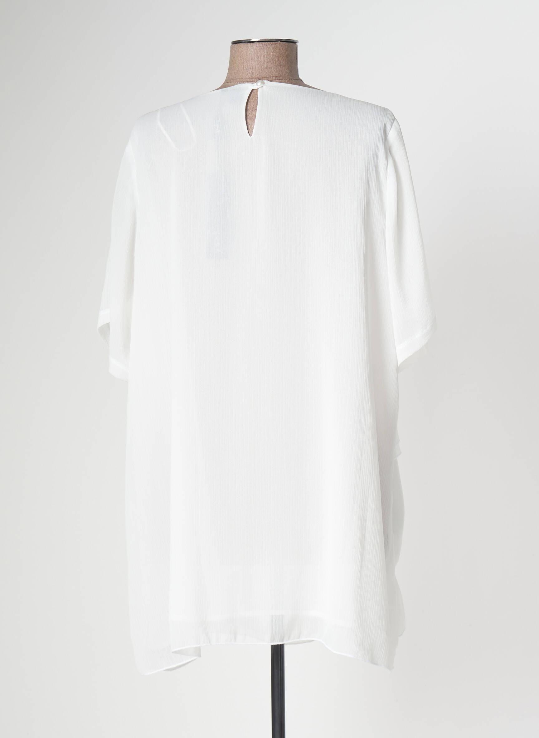 Yoek Tuniquemanchecourte Femme couleur blanc