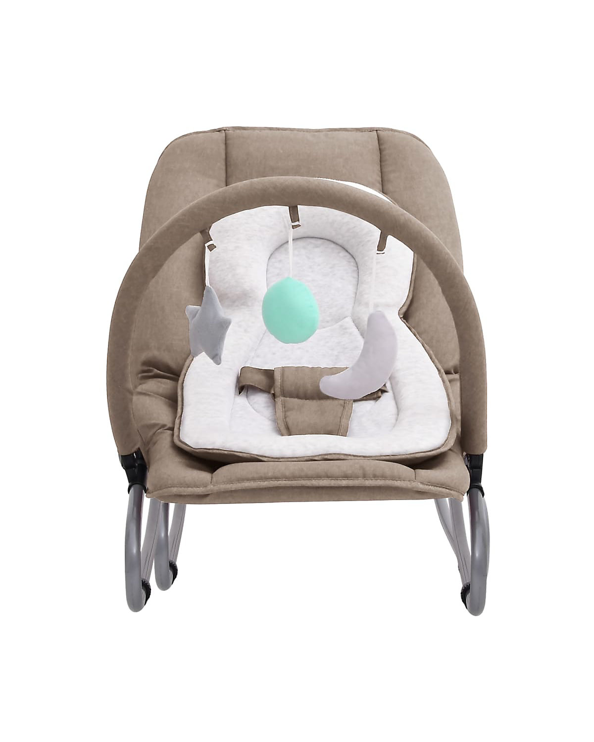 Babywippe Taupe Stahl