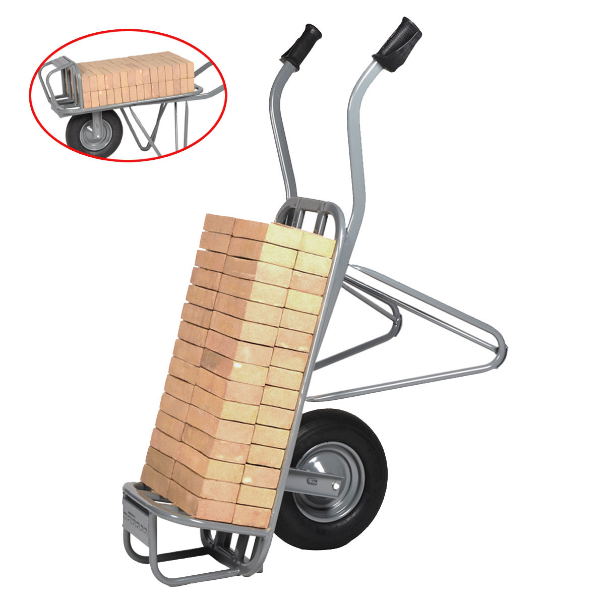 Roabă Matador 13553 pentru piatră, capacitate 250 kg - 16 kg