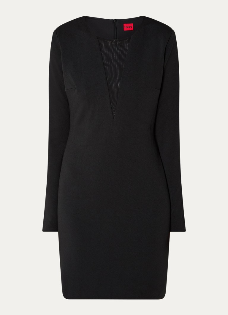 Vestido curto Kenty da HUGO BOSS com detalhe em tule